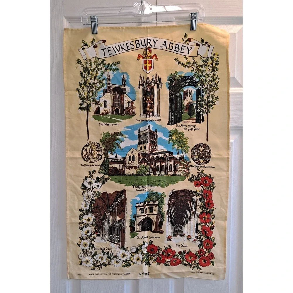 Lot‎ Of 3 Tea Towels Mary Queen Of Scots/ Edinburg /Tewkesbury Abbey